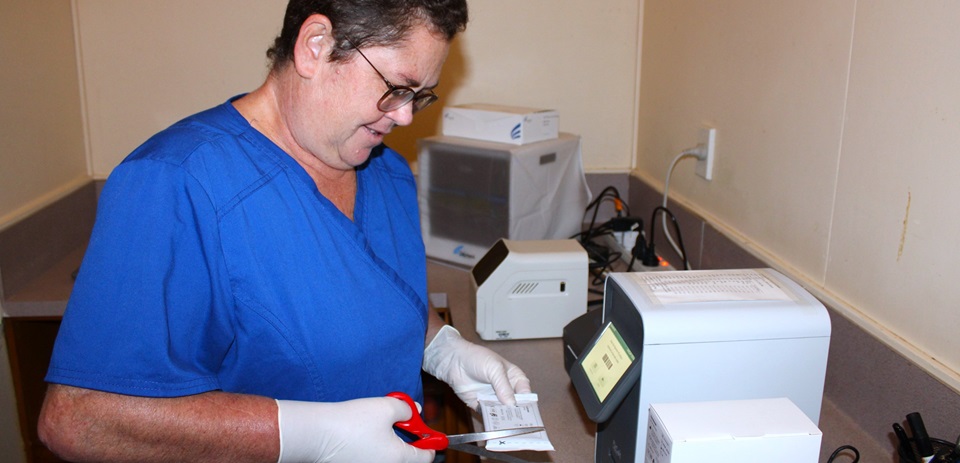 Rural remote CBC hematology clinic in Pitcairn